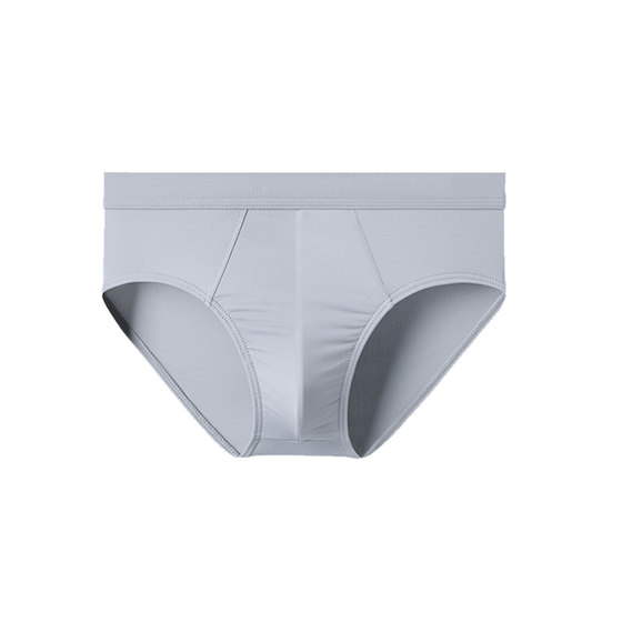 
3 pairs of men's ice silk antibacterial briefs for young men's fashion summer thin breathable shorts sexy large-size arms