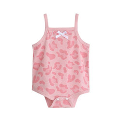 Baby girl pure cotton suspender bag crawling clothes spring and summer