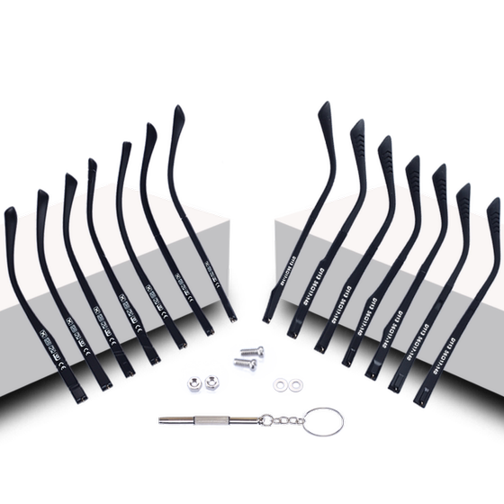 TR90 glasses leg accessories Daquan glasses bracket A pair of universal glasses accessories glasses tripod frame single tooth replacement