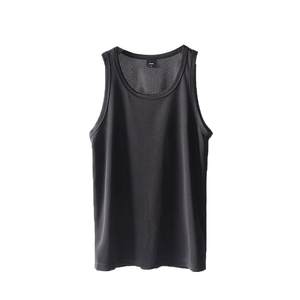 Hollow design! Laser perforation! Foreign trade men's summer thin, cool, breathable yang ionless sweat vest