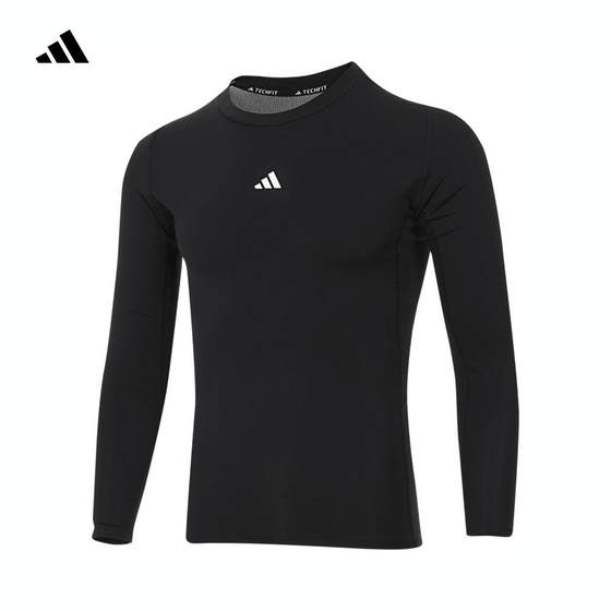 adidas阿迪达斯2024秋季新款男子训练运动健身紧身长袖T恤JE6702