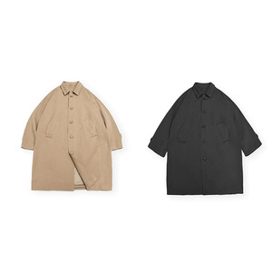 Uncle Gu's retro bath blood gangster Balmarken trench coat mid -length lapel coat loose man autumn and winter Yinglun
