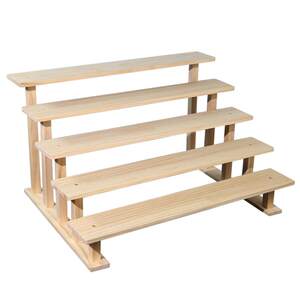 
Pure solid wood display stand desktop storage shelf hand model toy blind box doll green plant ladder succulent flower stand