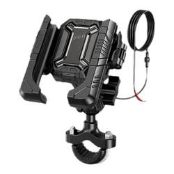 Motorcycle mobile phone stand anti-shock navigation wired wireless charging waterproof aluminum alloy electric vehicle motorcycle travel special