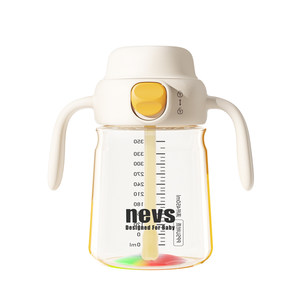 
NEVS direct drinking cup, children's milk cup, baby water cup for babies over one year old, learning drinking cup, straw cup, direct drinking bottle