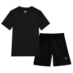 Tibu Running Sports Set Men's Bingshi Summer Short -sleeved Speed Dry Clothes Official Genuine Permanent Gym Training Services
