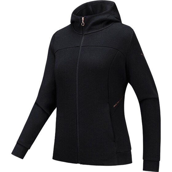 
Anta knitted sports jacket for women in autumn new running training cardigan sweater hooded top 162537715N