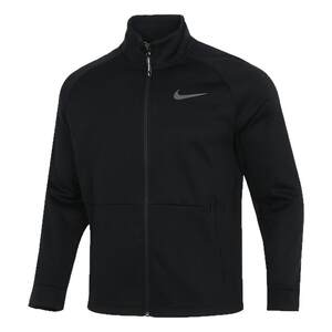 Nike Nike Jacket Men's Fall and Winter New Style Plus Fleece Warm Black Stand Leader Running Sports Jacket DM5941-010
