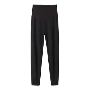 Pregnant women's shit pants in summer wearing thin leggings nine -point loose large size, large size casual thin pants, pregnant women summer dress
