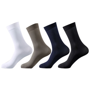 
Mona original character pop black and white men's ice stockings mid-tube spring and summer breathable, anti-odor and sweat-absorbing summer stockings 702F