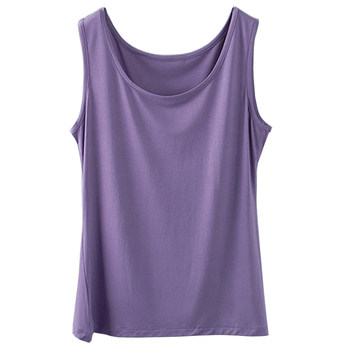 Soft modal round neck camisole vest