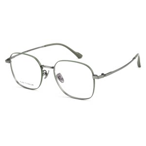 
Pure titanium matte green myopia glasses for women can be matched online with a large face, slimming and blue light eye frame