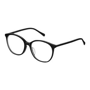 loho plain black frame myopia glasses women's anti-blue light frame high intelligence plate frame formula round face small fragrance style