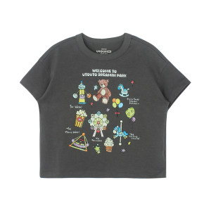 
Big-eared elephant girls cartoon printed T-shirt 2026 summer new style Baoer pure cotton casual versatile thin short-sleeved tops