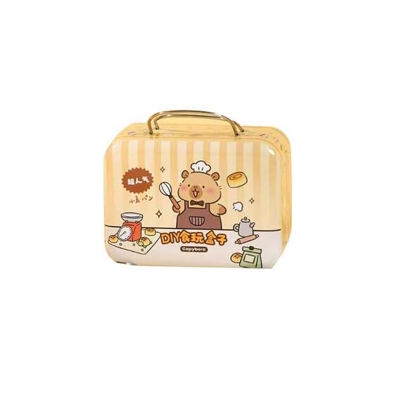 
Qingyifang Kapibala Baking House DIY Food Play Box Mini Tin Pick Box Mini Store Toy Model