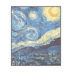 World Famous Painting Star Moon Night Sunflowers Van Gogh Studio Art Creation Privacy-proof Transparent Frosted Glass Sticker