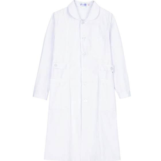 
Nightingale Nurse Uniform Long Sleeve Women's Autumn and Winter Thick Round Collar White Coat Suit Large Size Internship Hospital Work Uniform