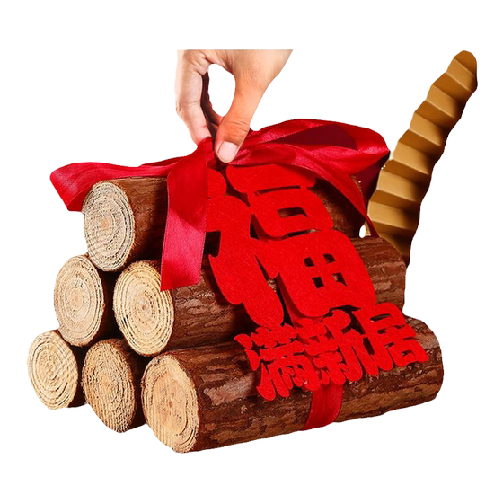 
Firewood ornaments and decorations for new houses, firewood into the house, happy gifts for moving into the house