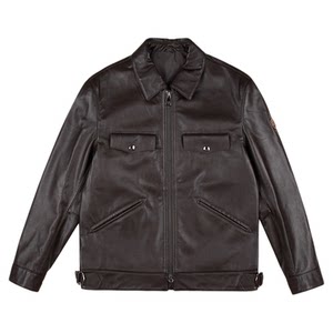 
[Cowhide] Raidy Boer/Redy Boer men's autumn badge lapel casual leather jacket 2012-03