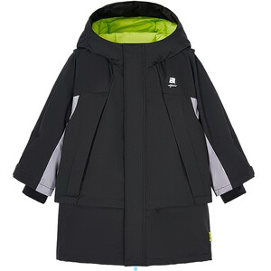 
[Ski Wear] woobaby children's waterproof, breathable and warm 90 white duck down jacket, down pants winter suit