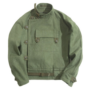 Maden workwear American vintage Swedish motorcycle jacket Amei Kaji retro hunting suit military green jacket men's spring
