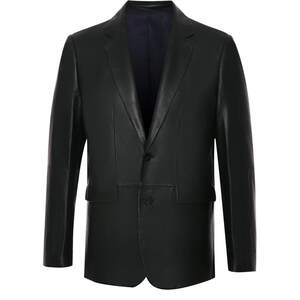 
SATCHI men's leather jacket spring new sheepskin suit collar high-end business suit jacket