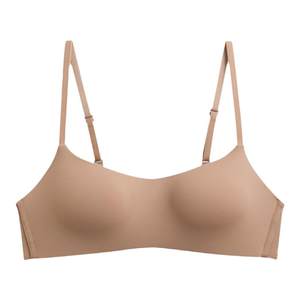 
Thin cup one-piece markless underwear for women with small breasts gathered on top of glossy new style without steel rings comfortable breathable bra