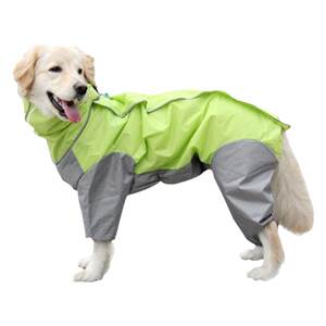 
Dog raincoat for medium and large dogs four-legged all-inclusive golden retriever Satsuma Alaska waterproof jacket pet poncho