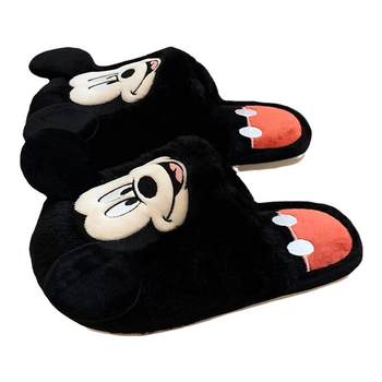 
Thin strips of cute Mickey bow Minnie cotton slippers