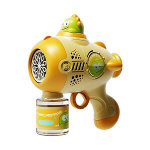 
2025 new children's handheld bubble gun infant USB charging model blowing toys fully automatic bubble machine 3