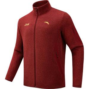 
ANTA CHN Series丨Polartec New Year's Red Stand Collar Fleece Jacket Men's Thickened Jacket Coat Women