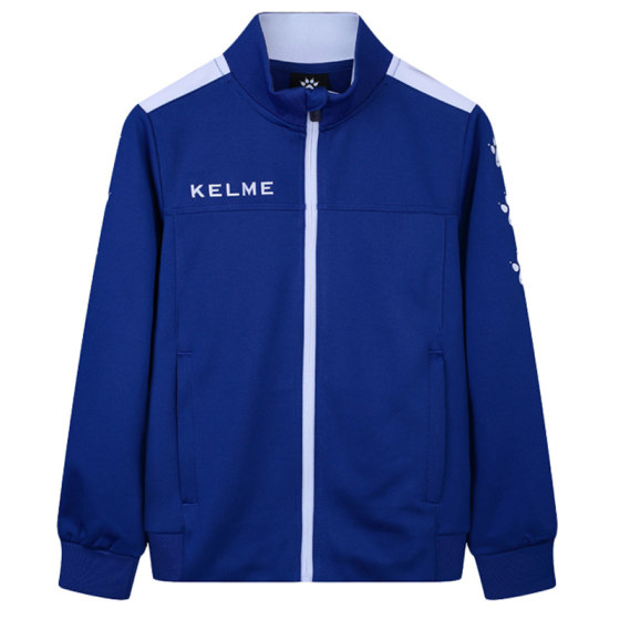 
Broken code special offer KELME stand collar knitted training jacket children's training jacket windproof printing