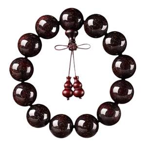 
Natural Indian small leaf red sandalwood bracelet Hetian jade 108 Buddhist beads for men and women full of Venus bracelets Sandalwood rosary