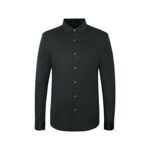 
SATCHI men's long-sleeved brushed shirt spring new pure cotton business red shirt for men