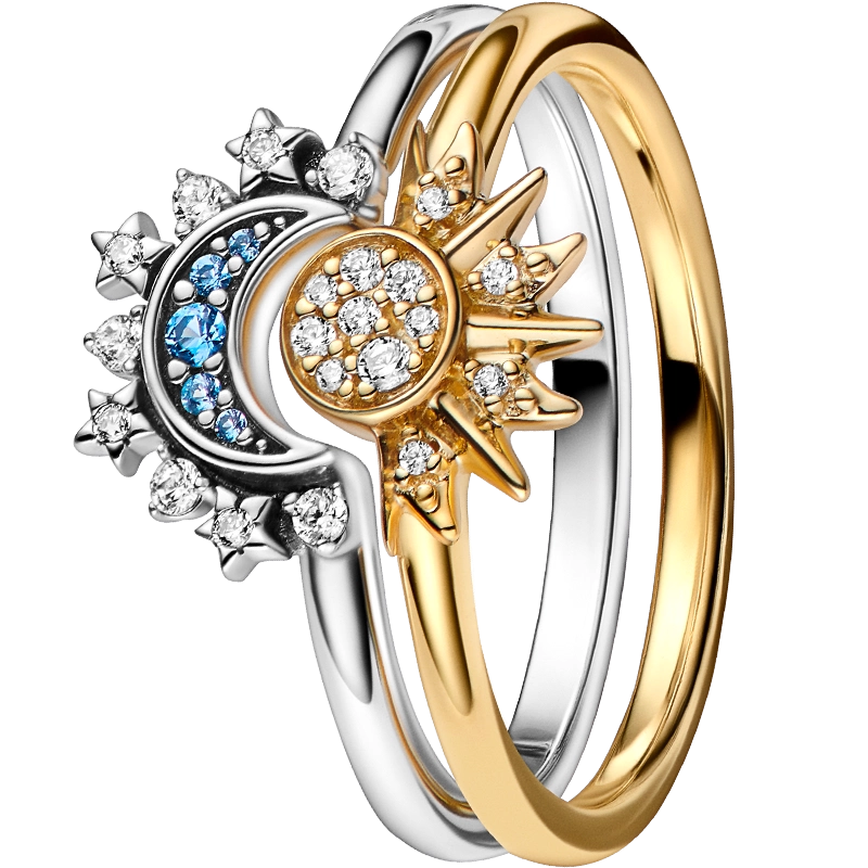PANDORA Sun and Moon リング セット 太陽 月 UNE 【並行輸入品】UNE