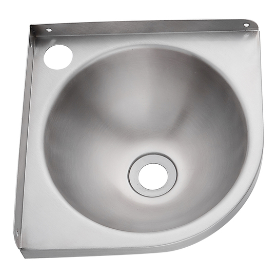 Triangular Basing Holy Snow Stainless Steel Triangular Basin - Small Bathroom Sink