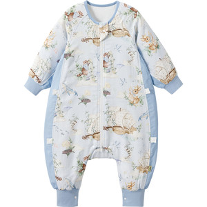 
Wilberu sleeping bag baby summer gauze baby split-leg sleeping bag spring and autumn children's anti-kicking quilt universal for all seasons