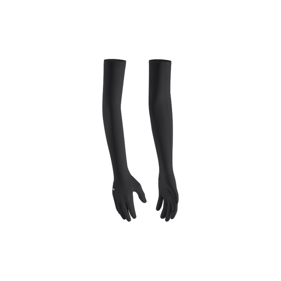 Long sun protection gloves and sleeves under banana, one-piece summer driving and cycling breathable women's fully protective ice silk cool hand sleeves