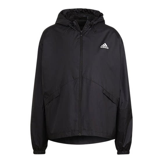 
Adidas Jacket Women's 2026 Spring New Woven Windproof Sportswear Loose American Windproof Hooded Jacket