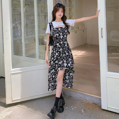 taobao agent Slip dress, summer fashionable set, plus size