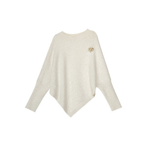 
Mimizi is slightly fat, plus size fat mm'Xuefu snow' college style round neck loose pullover shawl sweater winter