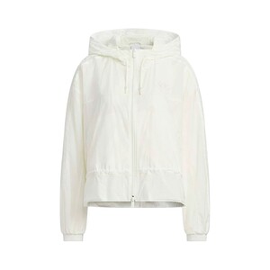 
adidas Adidas clover woven waist sports loose hooded jacket women's thin coat KS2875