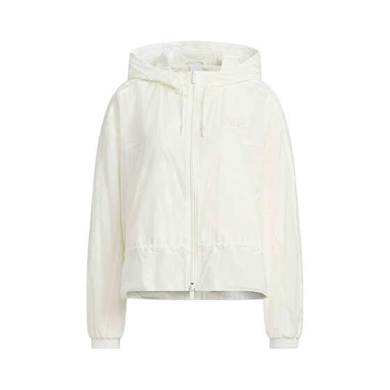 
adidas Adidas clover woven waist sports loose hooded jacket women's thin coat KS2875