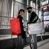 Ранец, брендовая сумка через плечо, модный трендовый вместительный и большой рюкзак, в корейском стиле, подходит для подростков, подходит для студента