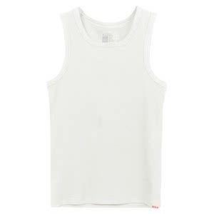 
Pure cotton square neck vest men's fitness sports I-shaped white slim American heavy thread men's outer vest