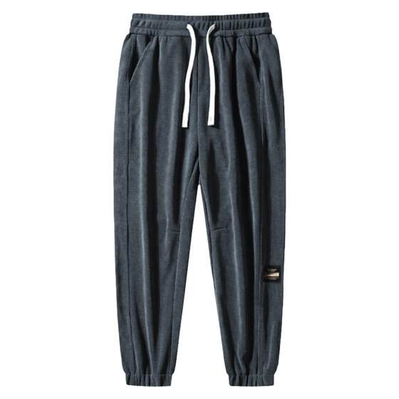 Jeep Spring and Autumn Corduroy Sport Pants for Men's Winter Plus Fleece Thickened Sleeve Pants Large Size Plus Fleece Pants