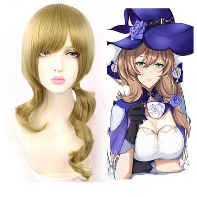 taobao agent Original God West Wind Knights Book Manager Lisa cosplay wig