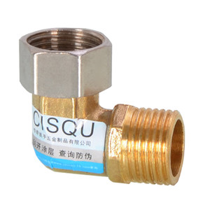 
4 points 6 points brass thickened double inner and outer screw thread elbow lengthened natural gas water heater water pipe joint accessories free shipping