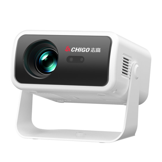 Chigo 2026 new projector home ultra-high definition smart white wall direct projection bedroom living room theater mobile screen projection small portable projector TV system commercial office without curtain