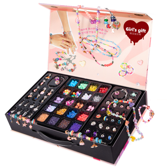 Kit Para Hacer Pulseras De Cuentas | Incluye Accesorios, Para Niños Desde 3 Años, Ideal Manualidades